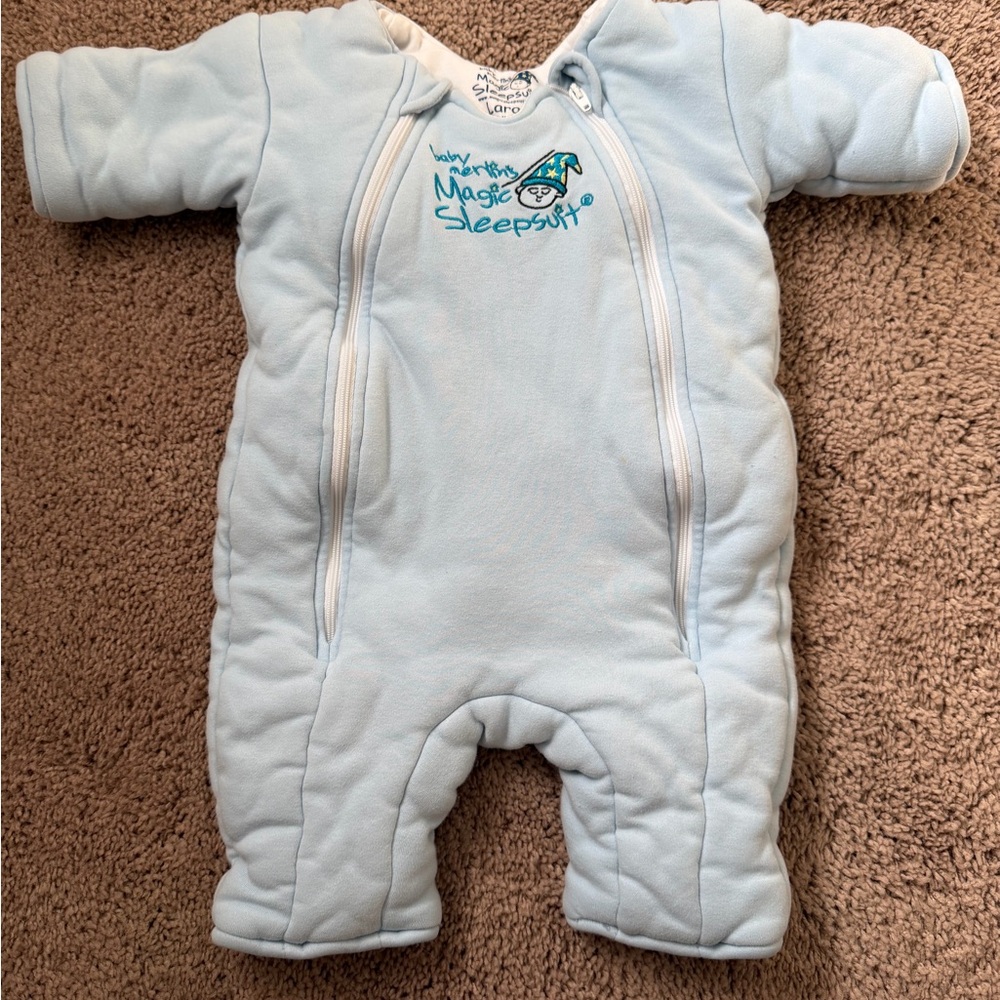 Baby Merlin’s Magic Sleepsuit – Size Large (9–12 Months, 18–21 lbs)